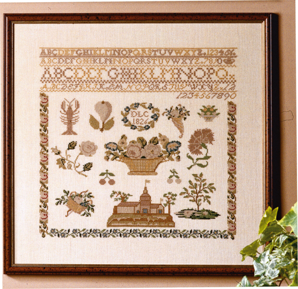 Embroidery Kit Biedermeier 1826 38x39 cm / 14.96x15.35 in