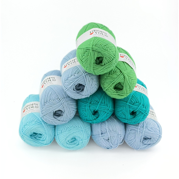 DROPS Loves You 7 - Green Lagoon 10 skeins