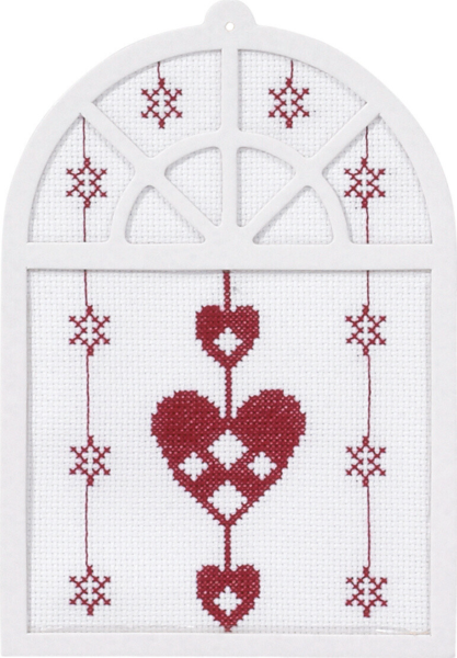 Embroidery Kit Hearts 15 x 20 cm / 5.91 x 7.87 in