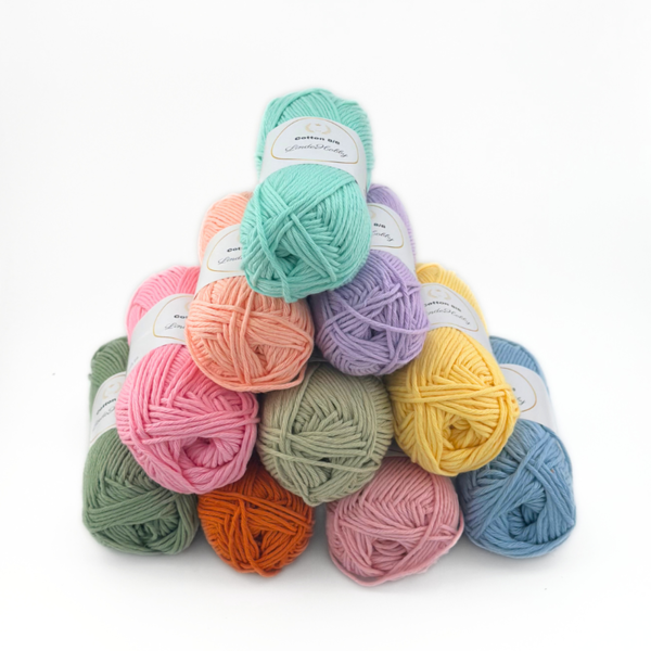 LindeHobby Cotton 8/8 - Soft Pastel Dream, 10 skeins