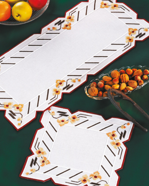 Embroidery Kit Hardanger 29 x 62 cm / 11.42 x 24.41 in