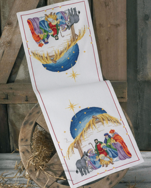 Embroidery Kit Nativity Scene 33 x 90 cm / 12.99 x 35.43 in