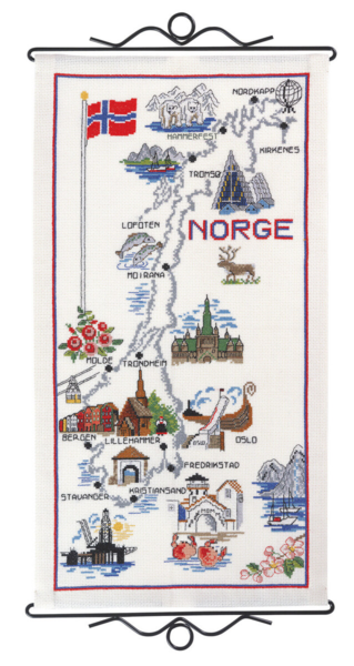 Embroidery Kit Norway 29 x 56 cm / 11.42 x 22.05 in B5123/30