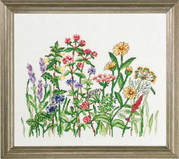 Embroidery Kit Herbs Aida R5379 38x33 cm / 14.96x12.99 in