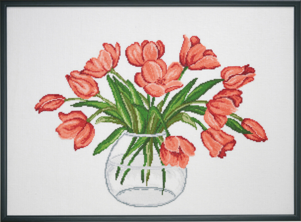 Embroidery Kit Tulips R5472 58 x 42 cm / 23 x 17 in