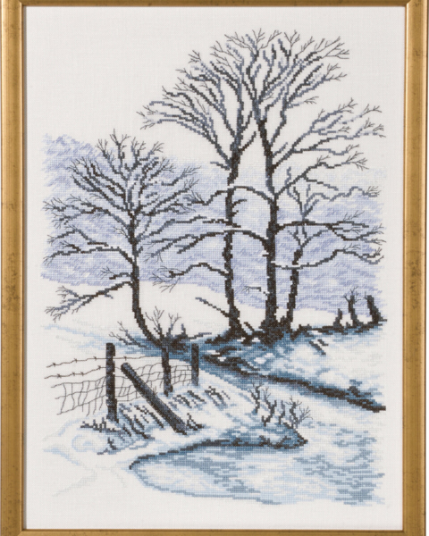 Embroidery Kit Winter R5350 34 x 47 cm / 13.39 x 18.5 in