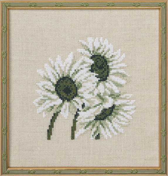 Embroidery Kit Sunflower 18 x 19 cm / 7.09 x 7.48 in