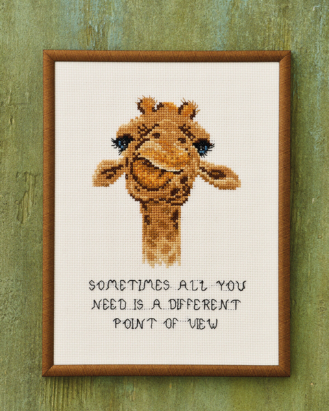 Embroidery Kit Giraffe 18 x 24 cm / 7 x 9 in R5703