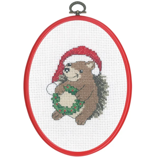 Christmas Hedgehog 13x18 cm / 5.1x7.1 in