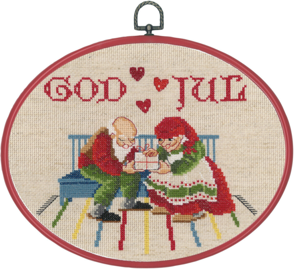 Embroidery Kit Elves in kitchen R5958/30 26x20 cm / 10.24x7.87 in