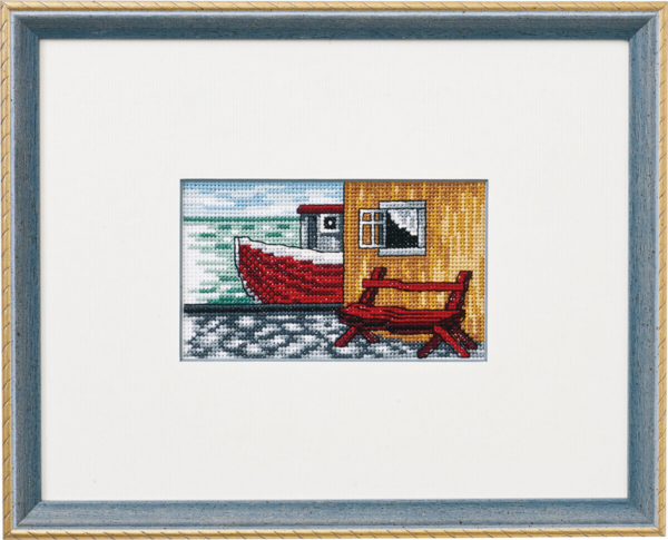 Embroidery Kit The Harbor R5402/22 23x18 cm / 9.06x7.09 in