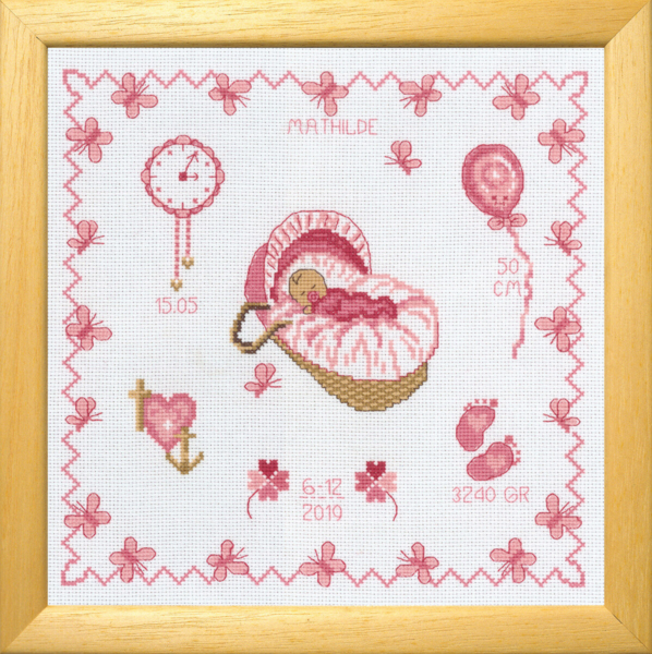 Embroidery Kit Mathilde R5583/00 22x22 cm / 8.66x8.66 in