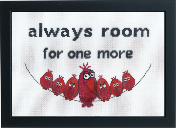 Embroidery Kit Always room for one 29 x 20 cm / 11 x 8 in