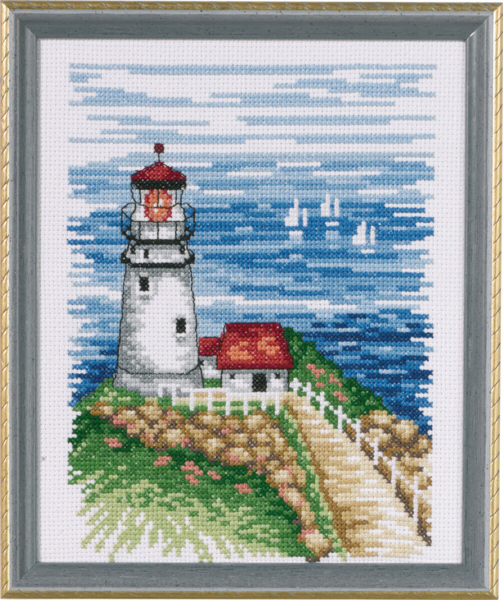 Embroidery Kit Lighthouse 17cm / 6.69in x 21cm / 8.27in