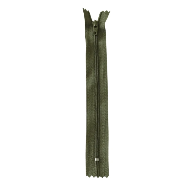 Cose Spiral Zipper, 4 mm (5.5"-19.7" / 14-50 cm) 663 Army green
