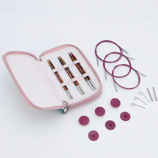 KnitPro Symfonie 2 Interchangeable Circular Needle Set, Starter Set, 5" (13 cm)