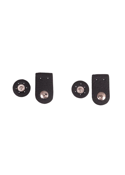 Go Handmade Bag closure with press stud: Black/silver