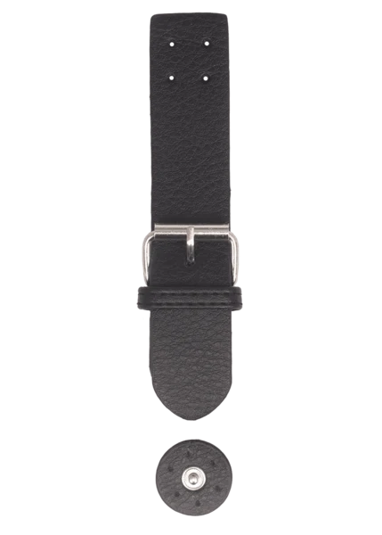 Go Handmade Clasp with press stud: Black/silver