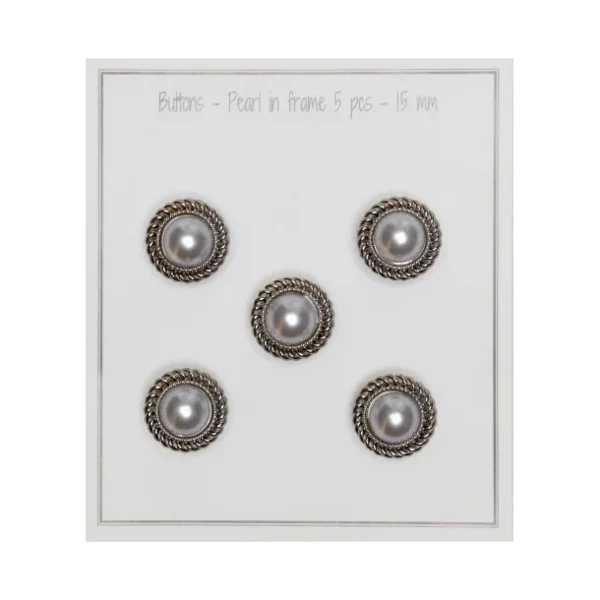 Buttons - Pearl in frame: Pearl