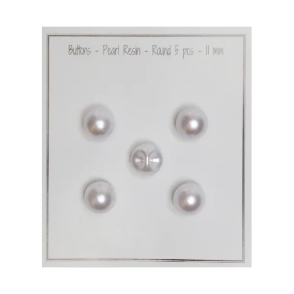 Go Handmade Pearl buttons: Round, Pearl