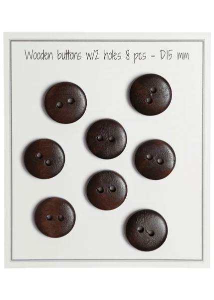 Go Handmade Wooden Buttons - UFO (8 pcs) 15 mm