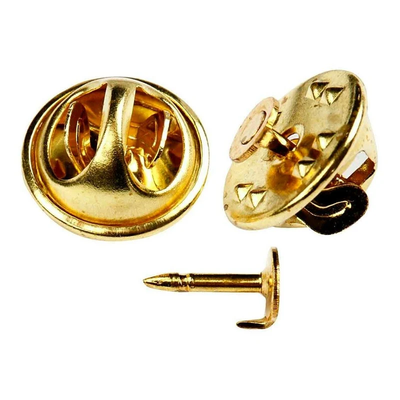 Brooch Buttons Gold Plated - Quality at LindeHobby