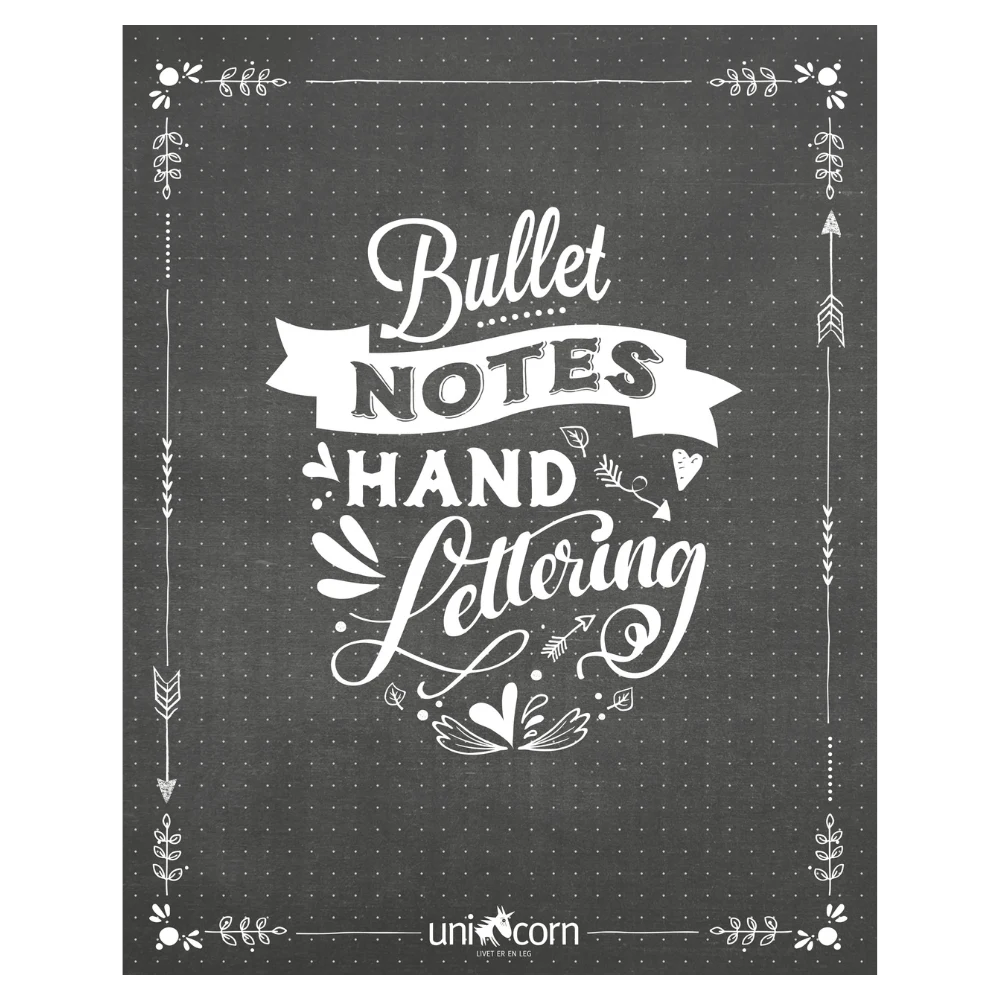 Bullet Notes Hand Lettering - Buy Today