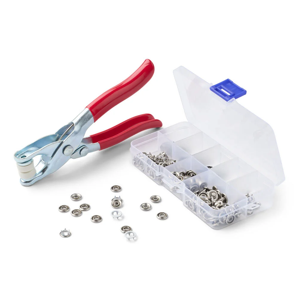 LindeHobby Snap Button Tool with 50 Assorted Buttons, 9.5 mm - Buy Today
