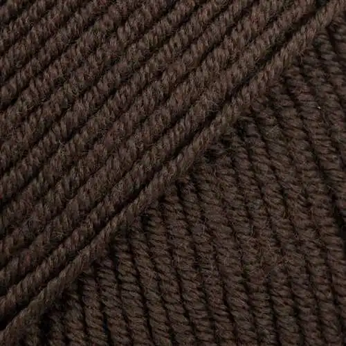 Merino Extra Fine 09 Dark brown (Uni Colour)