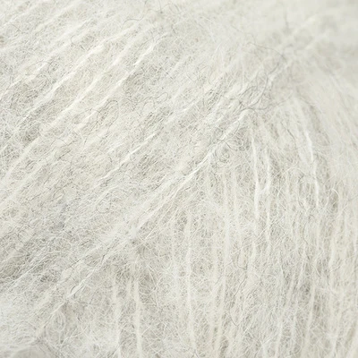 DROPS BRUSHED Alpaca Silk 35 Pearl gray (Uni colour)