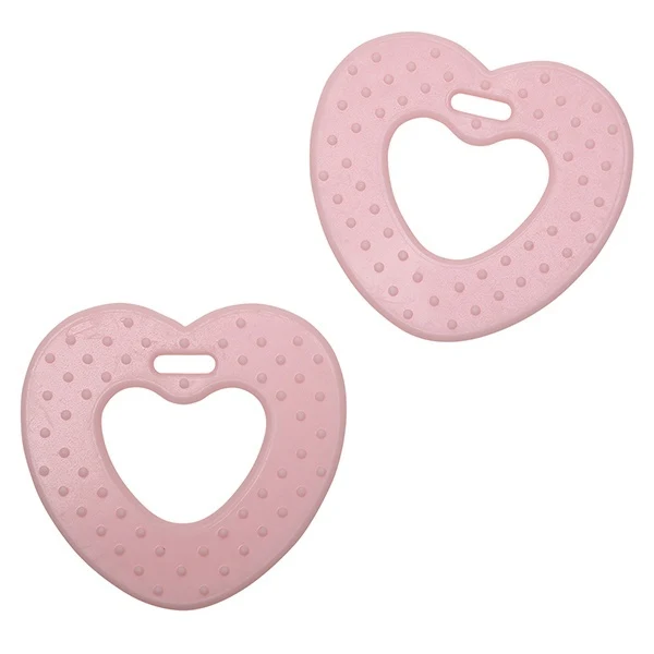 Go Handmade Teether Heart (2 pcs) 22034 Light Pink