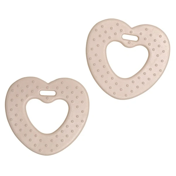 Go Handmade Teether Heart (2 pcs) 22062 Vanilla