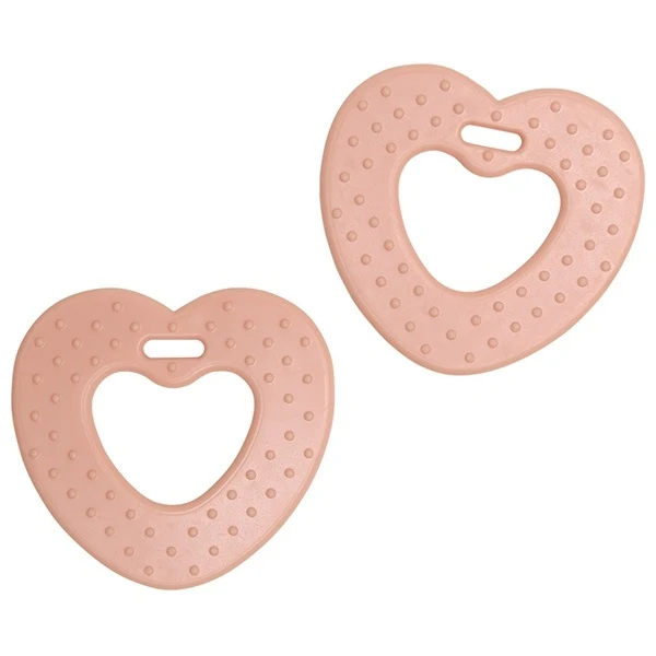 Go Handmade Teether Heart (2 pcs) 22063 Nude