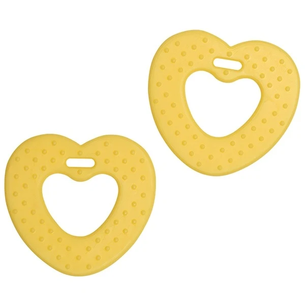 Go Handmade Teether Heart (2 pcs) 22074 Yellow