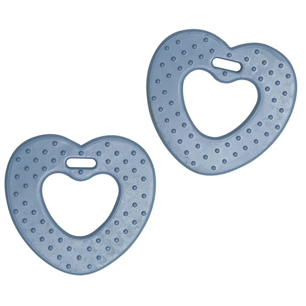 Go Handmade Teether Heart (2 pcs) 22084 Petrol