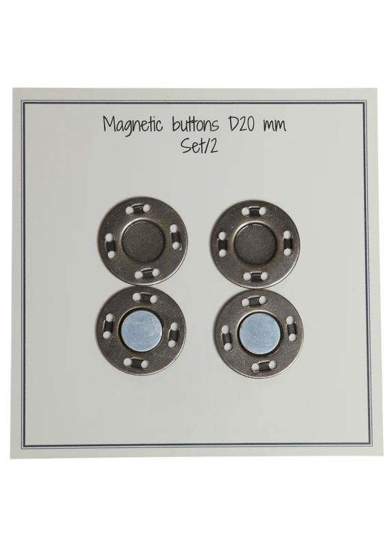 Go Handmade Magnetic Buttons 20 mm (2 pcs): Bronze
