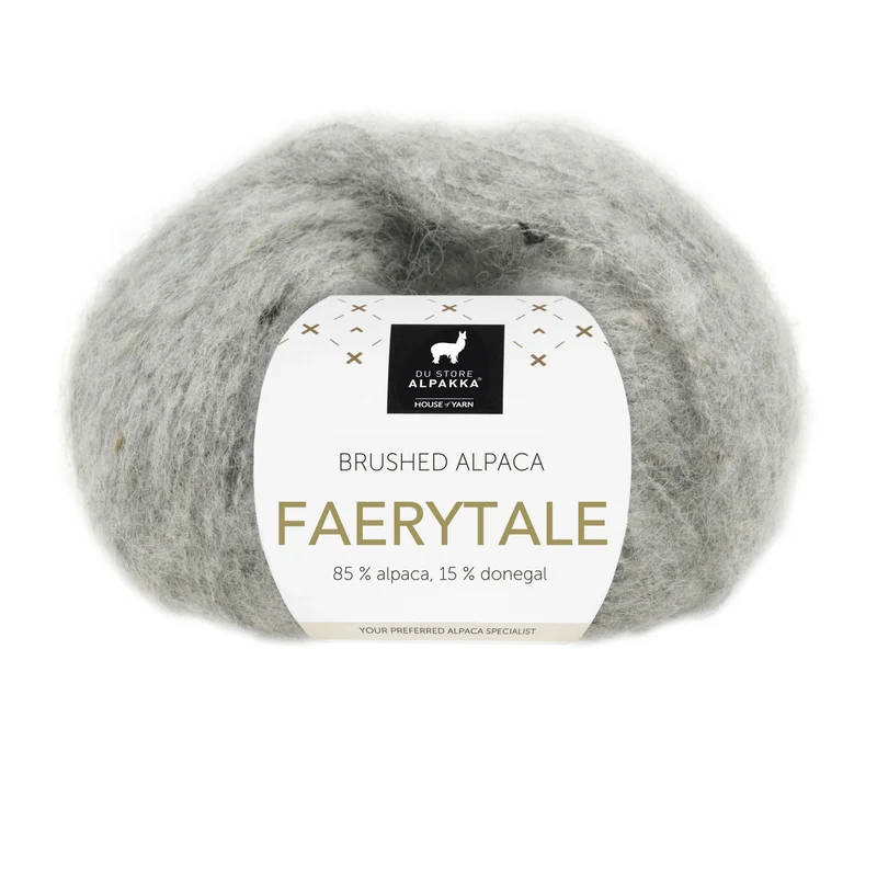 Du Store Alpakka Faerytale 818 Light grey marl tweed