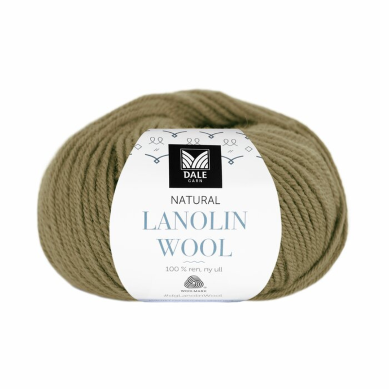 Dale Lanolin Wool 1458 Olive green
