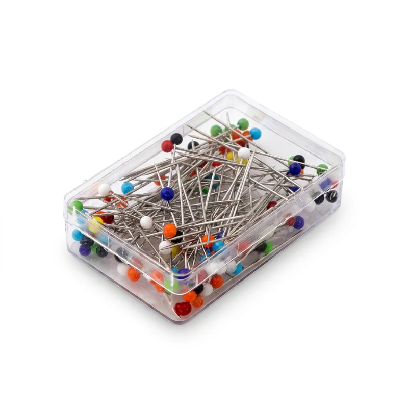 HobbyArts Straight Pins in Box, Assorted Colors