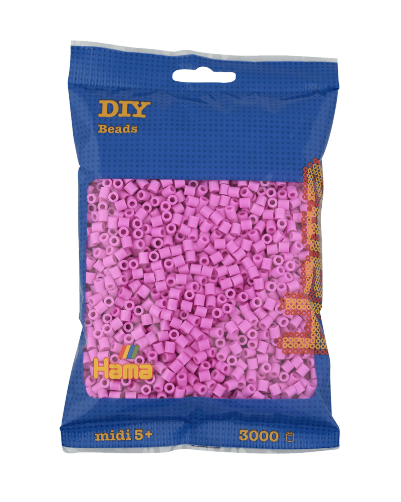 Hama Midi Beads, Solid color, 3000 pcs 201-48 Pastel pink