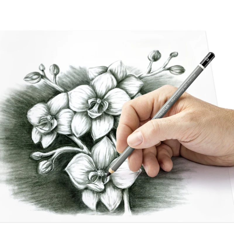 STAEDTLER March lumograph charcoal pencils & paper stump, 3 + 1 pcs – Application