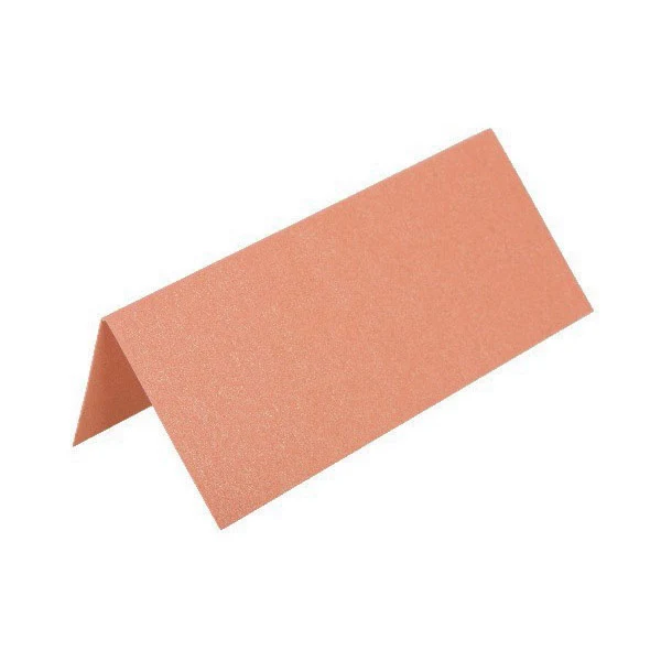 Paper Line Metallic Bordkort, 250 g, 7 x 10 cm, 10 stk Lys pink