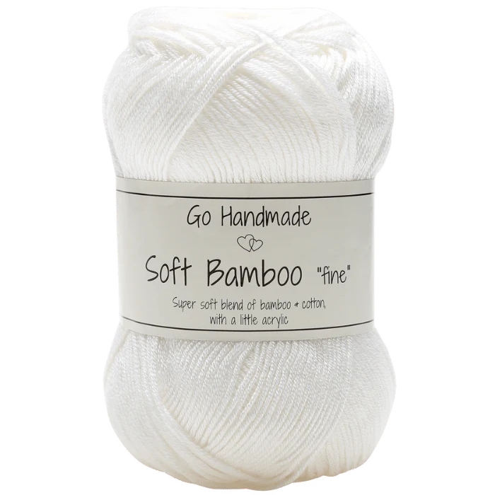 Go Handmade Soft Bamboo Fine 17423 White