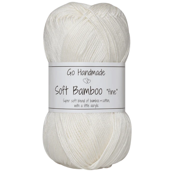 Go Handmade Soft Bamboo Fine 17426 Ivory