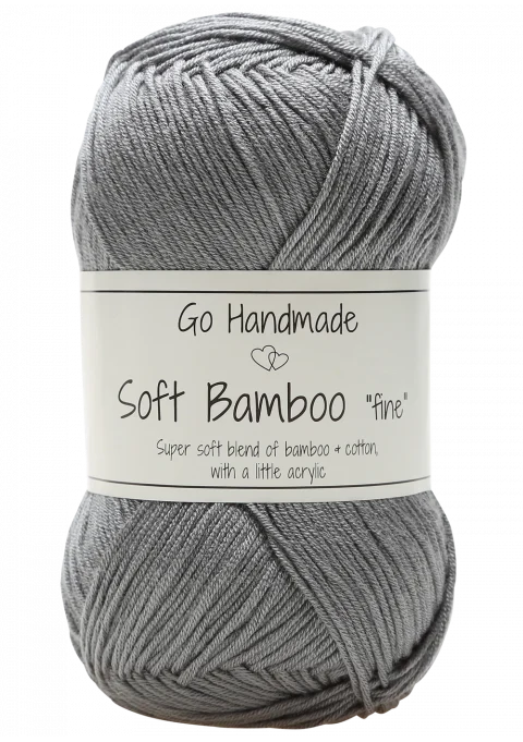 Go Handmade Soft Bamboo Fine 17329 Gray
