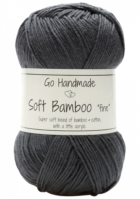 Go Handmade Soft Bamboo Fine 17330 Dark gray