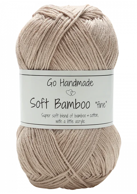 Go Handmade Soft Bamboo Fine 17422 Nude beige