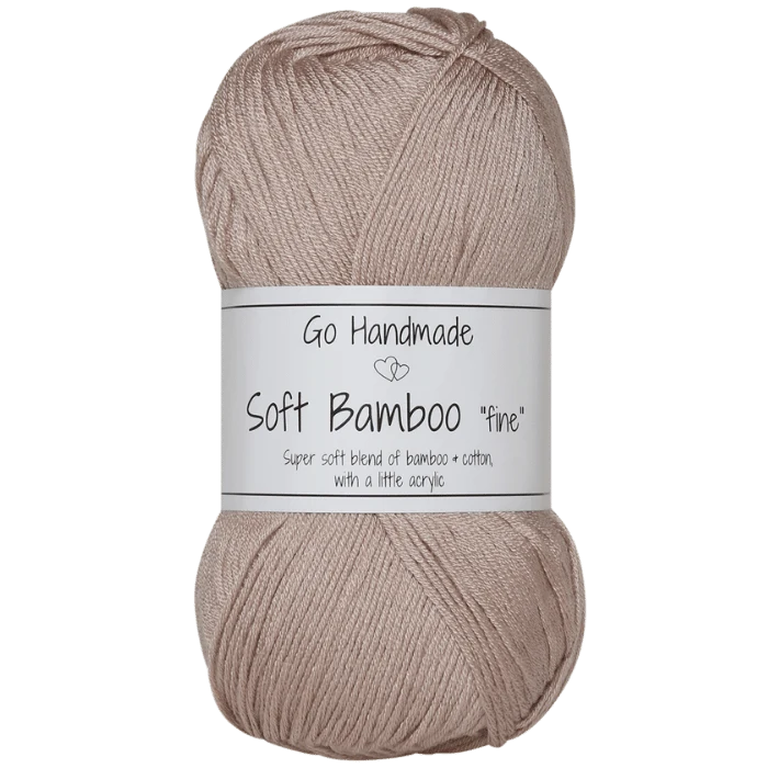 Go Handmade Soft Bamboo Fine 17429 Pastel brown