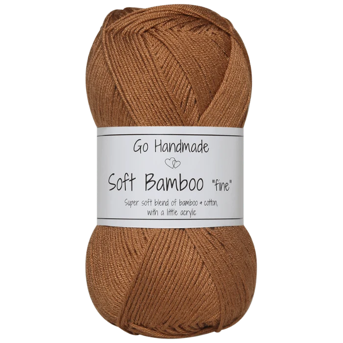 Go Handmade Soft Bamboo Fine 17428 Toffee