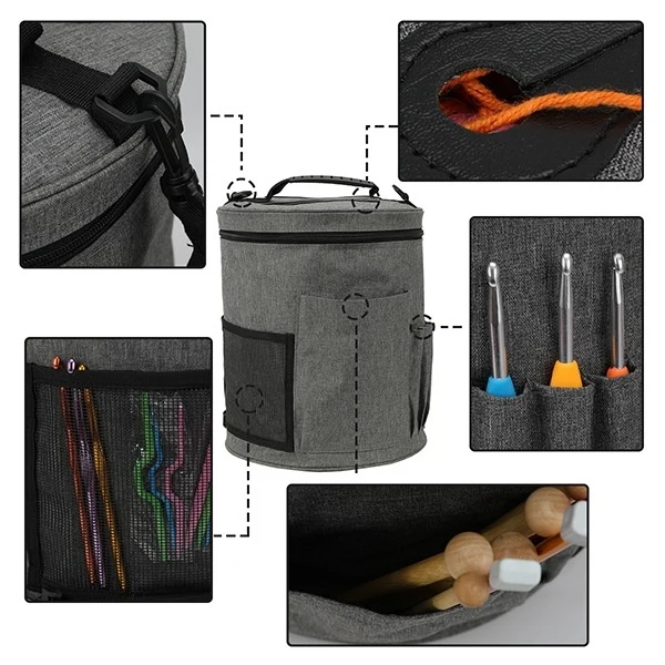 Knitting Bag   Round